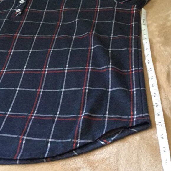 NorthStyle Navy and Red Checkered Polo Shirt - Picture 6 of 10